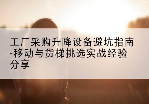 平湖移动式升降机怎么选-工厂采购升降设备避坑指南-移动与货梯挑选实战经验分享